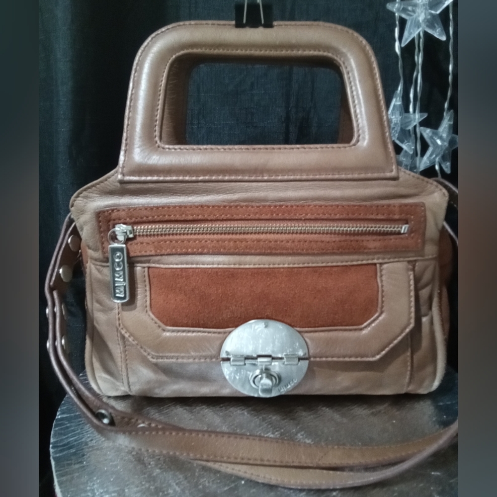 ‼️L👀K‼️ 🤑QUICK SALE🤑  MIMCO BROWN PURSE HANDBAG IN EXC.COND.  INSIDE & OUT - Picture 5 of 11